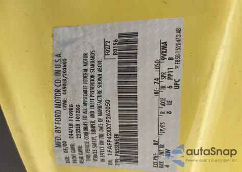 2000 Ford Mustang Gt from USA, damaged, VIN 1FAFP42XXYF262050